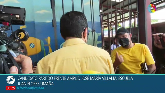 Voto del candidato José María Villalta, Partido Frente Amplio