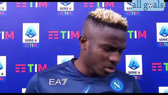 Venezia-Napoli 6/2/22 intervista post-partita Victor Osimhen