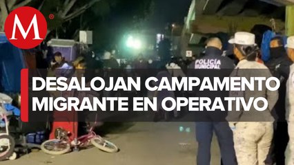 Desalojan campamento migrante “El Chaparral” en Tijuana