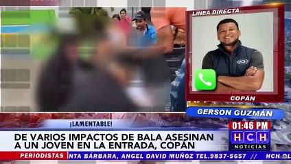 Sujetos en moto acaban con la vida de una persona que recién salía de una iglesia en la Entrada, Copán