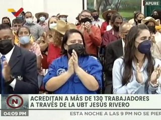 Télécharger la video: Universidad Bolivariana de los Trabajadores Jesús Rivero acredita más 130 trabajadores