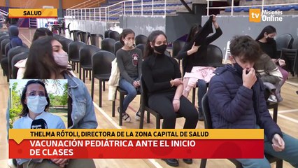 Vacunación pediátrica ante el inicio de clases