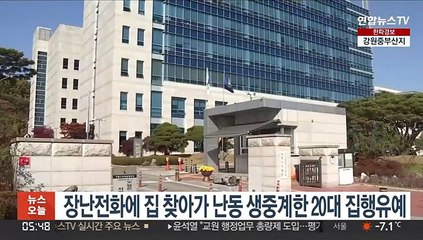 장난전화에 집 찾아가 난동 생중계한 20대 집행유예