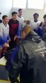 Belle Ambiance dans les vestiaires Champenois après la victoire des U16 3-2 face à Courdimanche