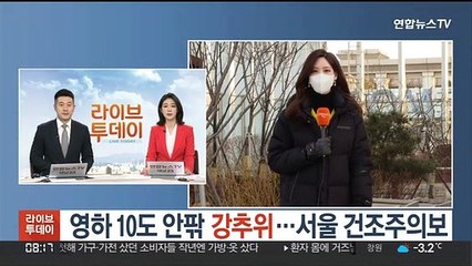 [날씨] 영하 10도 안팎 강추위…서울 건조주의보