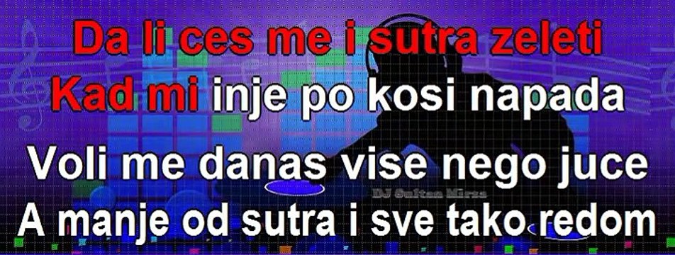 Voli me danas više nego juče - Mitar Mirić (uživo karaoke)