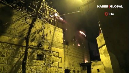 Valiliğin bitişiğindeki binada yangın