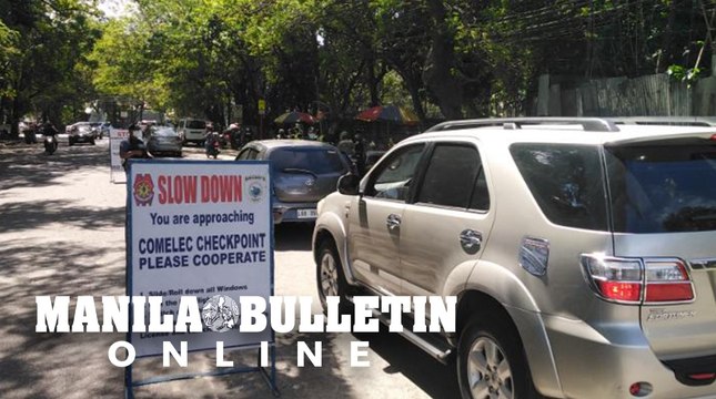 Davao City Police Office conduct a checkpoint as part of the election gun ban