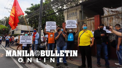 Drivers and conductors plying EDSA  troop to LTFRB to call out the anomalies of “Libreng Sakay”