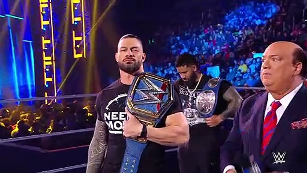 Goldberg emerges to challenge Roman Reigns SmackDown Feb 4 2022_720p