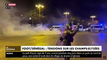 Les images des échauffourées et des gaz lacrymogènes cette nuit sur les Champs Elysées alors que les supporters du Sénégal fêtent leur victoire dans la Coupe d'Afrique des Nations