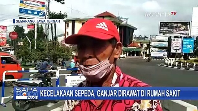 Saksi Sebut Ganjar Pranowo Alami Kecelakaan Sepeda di Ujung Jembatan Banjir Kanal Barat Semarang