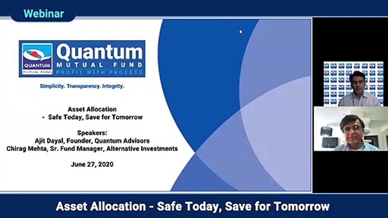 Ajit Dayal's Asset Allocation Principles - Safe Today, Save for tomorrow!
