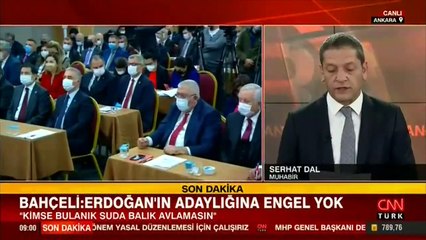 SON DAKİKA: Bahçeli: Erdoğan'ın adaylığına engel yok