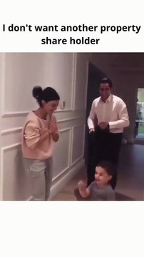 Don't want another share holder | Funny baby reaction on sharing his mother with his daddy