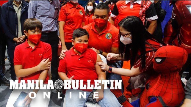 Children ages 5 to 11 receive their first dose of Pfizer COVID-19 vaccine in San Juan City
