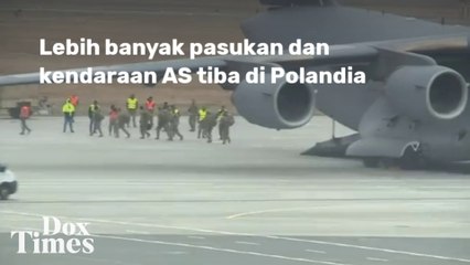 Banyak Pasukan dan Kendaraan AS Tiba di Polandia di Tengah Kekhawatiran Invasi Rusia ke Ukraina