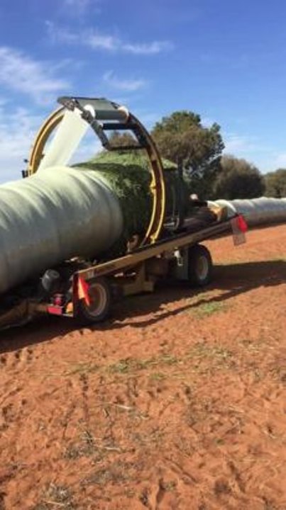 Fogden silage wrapping