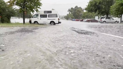 Flooding at the intersection of  Ligar and Landsborough street, Ballarat North -  The Courier - Jan 2022