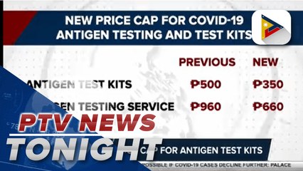DOH sets price cap for antigen test kits