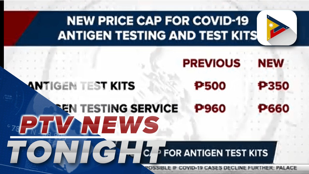 DOH sets price cap for antigen test kits
