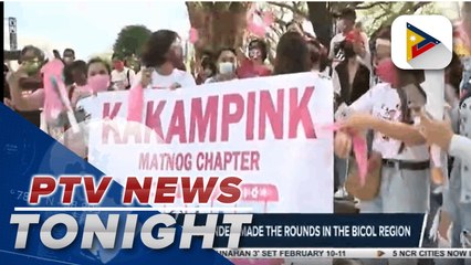 Robredo-Pangilinan tandem made the rounds in the Bicol Region | via Kenneth Paciente