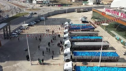 Şanlıurfa'dan Suriye'ye 7 tır yardım gönderildi