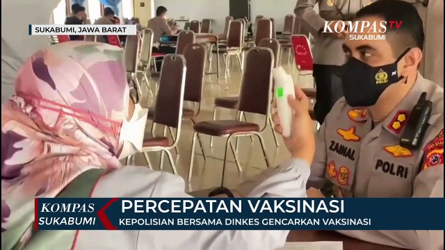 Kepolisian Bersama Dinkes Gencarkan Vaksinasi