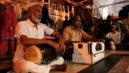 Qawwals performing at the Shrine of Hazrat Nizamuddin Auliya