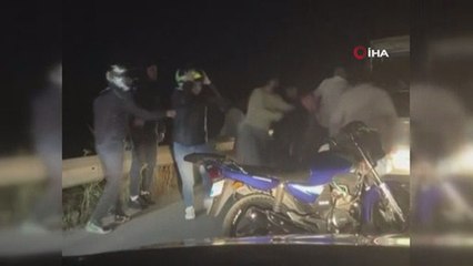 Antalya'da su kanalına adam atma kavgası