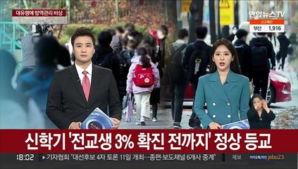 신학기 '전교생 3% 확진 전까지' 정상 등교