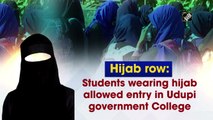 Hijab row: Students wearing hijab allowed entry in Udupi govt College
