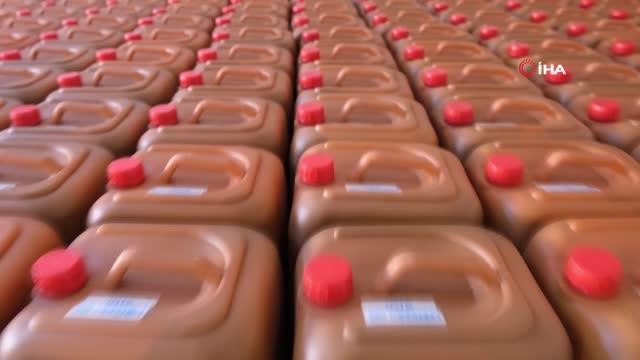 Sivas'ta üretilen ve patates ile buğday üretiminde yüzde 50 artış sağladığı görülen solucan gübresi, 10 bin litre üretildi