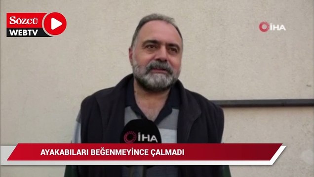 Pendik’te pişkin hırsızlık girişimi: Ayakkabıları beğenmeyince çalmadı