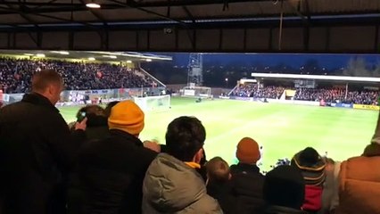 Luton Town take the field against Cambridge United
