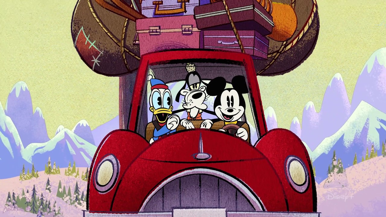 Ein wunderbarer winter mit micky maus