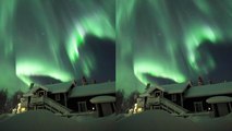 'DREAMY Northern Lights dancing in the beautiful night sky over Lapland, Sweden'