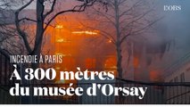 Un incendie frappe un hôtel particulier en bord de Seine à Paris