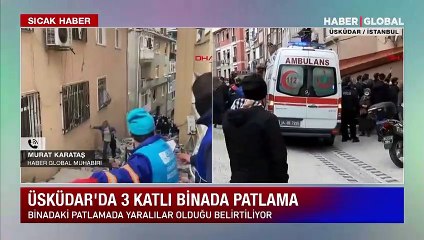 Son dakika! Üsküdar'da bir binada patlama
