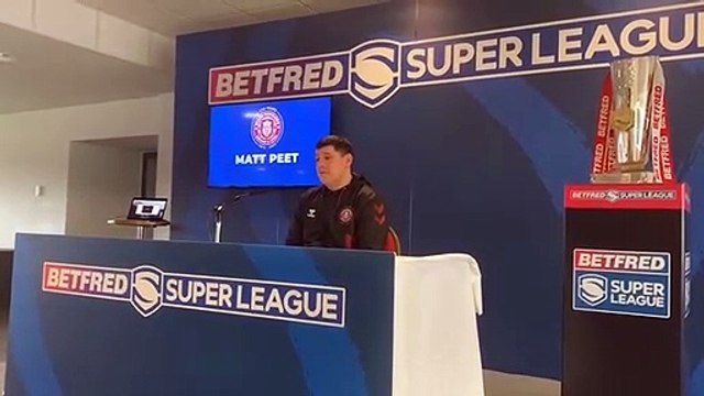 Wigan Warrior head coach Matt Peet at the Super League press conference
