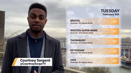 Daily weather report for Bristol 7 February