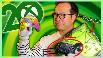 下载视频: XBOX 20 ANS :  Je déballe la XBOX 1 DEBUG KIT + les 2 Manettes Collectors