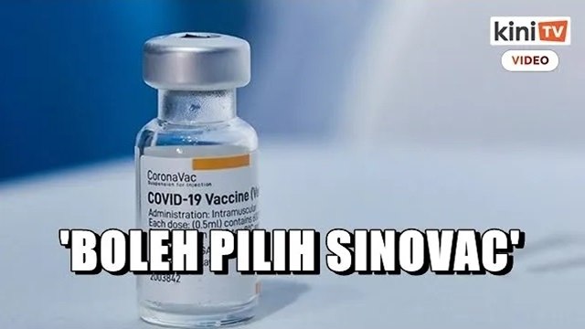 'Boleh pilih Sinovac untuk dos penggalak, tak nak Pfizer atau AZ tak apalah'