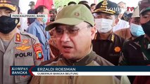 Lahan Bekas Tambang Ilegal Sebelah Bandara direboisasi Tanpa Menutup Lobang Besar