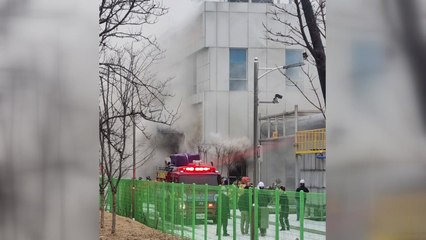 한국산업기술시험원 천안분소 화재...배터리 시험 도중 폭발 / YTN