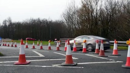 Gannow Top bridge roadworks as delays continue