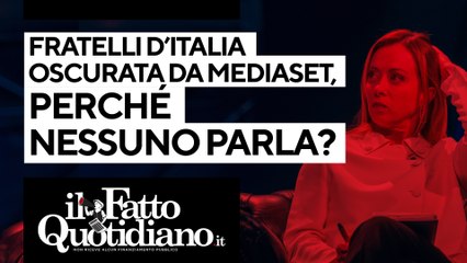 Video herunterladen: Conflitto d'interessi, Fratelli d'Italia oscurata da Mediaset: perché tutti zitti? Segui la diretta con Peter Gomez