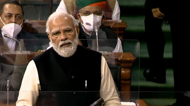 PM Modi's poetic attack on Congress in Lok Sabha