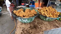Fried Chicken and Crispy Fries - Indonesian Street Food