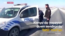 Polislerden down sendromlu Tahir'e doğum günü sürprizi